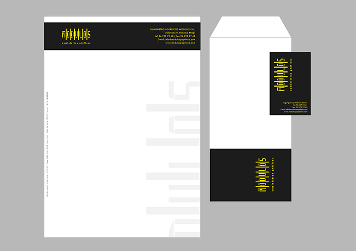 branding modulos papeleria de empresa