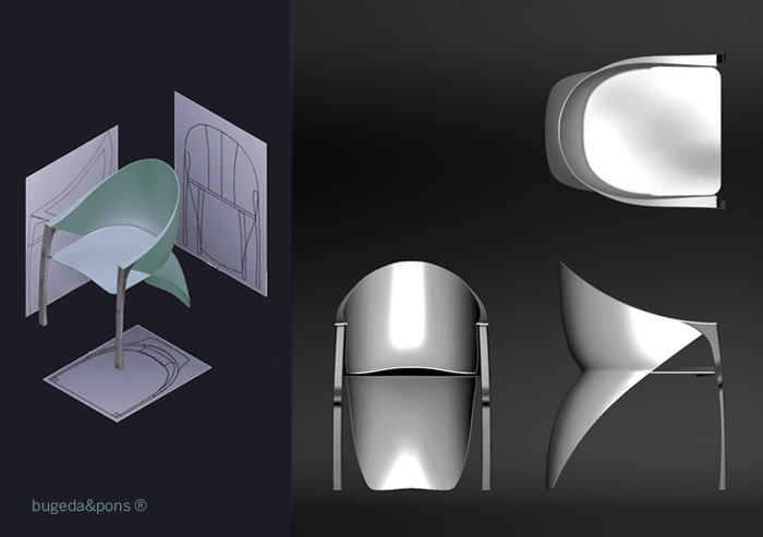 diseño industrial butaca David Bugeda