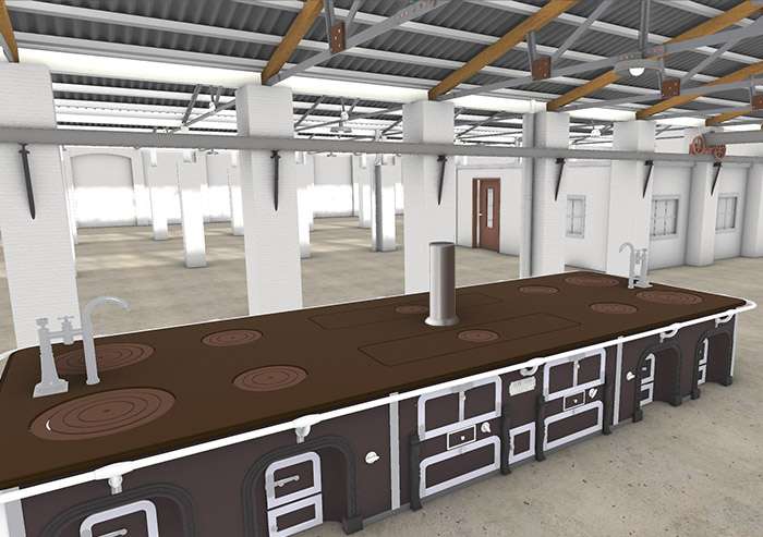 modelado interior naves industriales